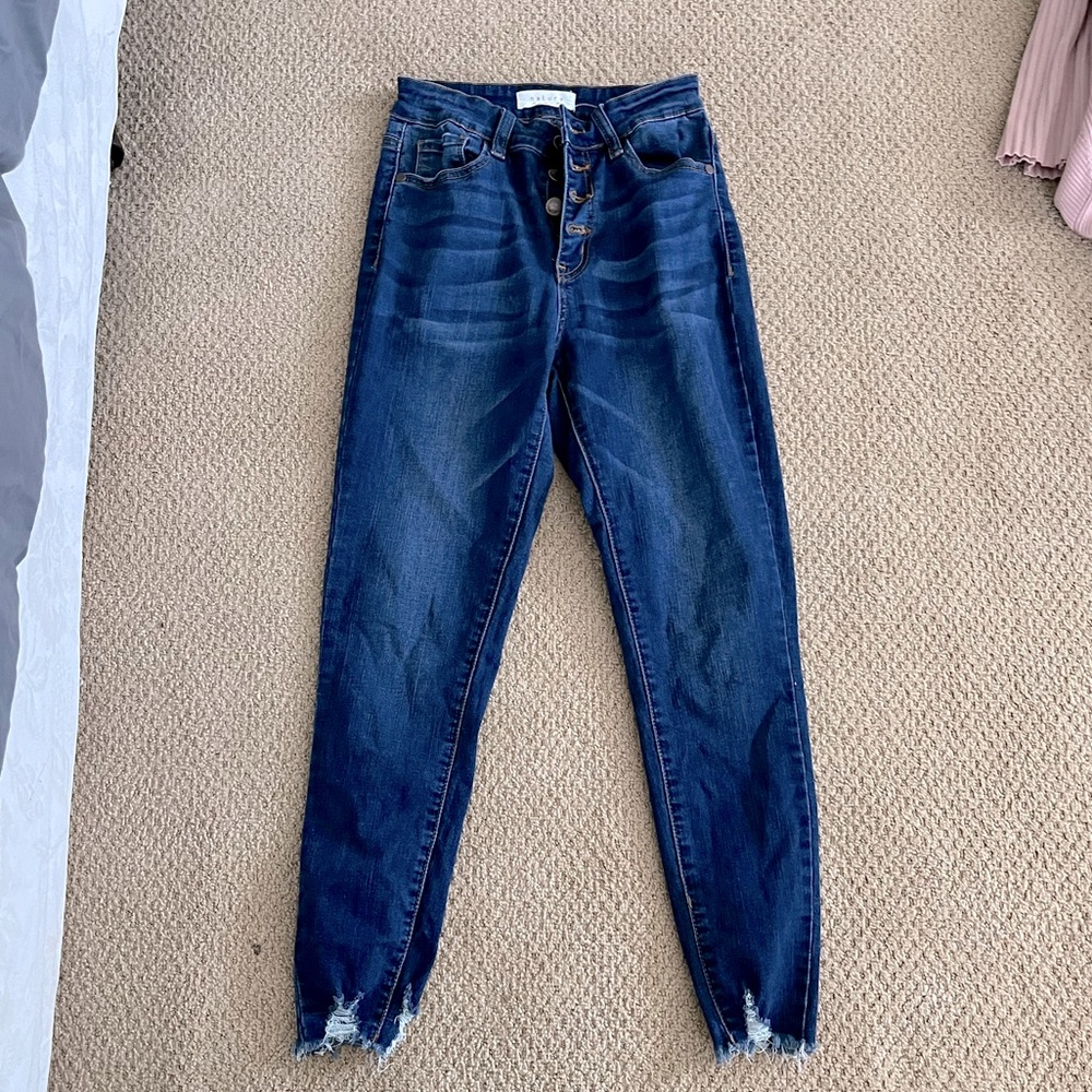 Dark blue skinny jeans